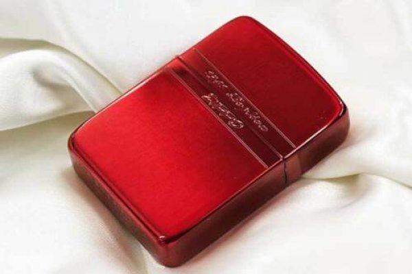 Zippo 1941 Replica Mirror Line Ion Red Coating Etching Japan Limited