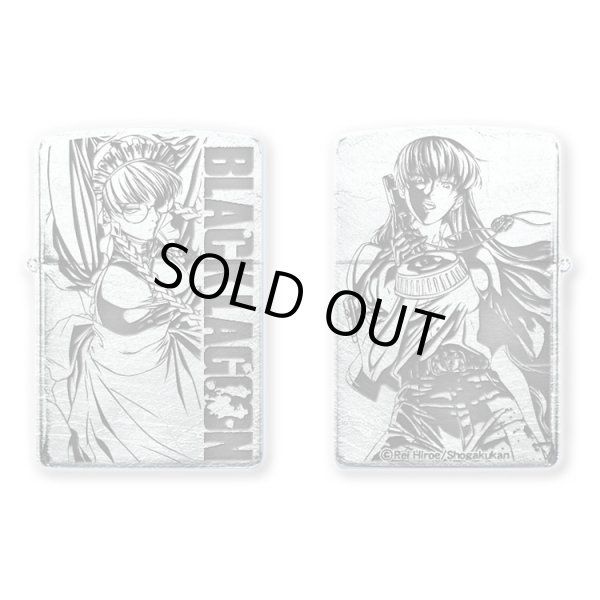 Photo1: Zippo BLACK LAGOON ROBERTA Both Sides Etching Used Finish Feeling Japanese Anime Japan Limited Oil Lighter (1)