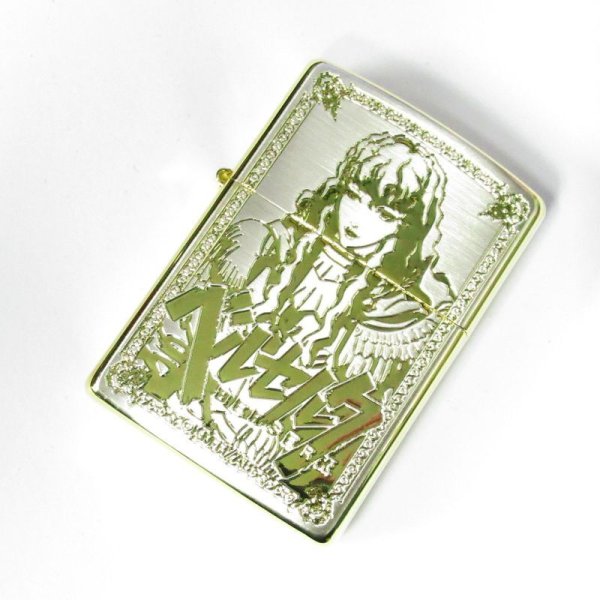 Photo1: Zippo BERSERK Griffith Both Sides Etching Silver Gold Plating Japanese Anime Japan Limited Oil Lighter (1)