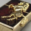 Photo5: Zippo Winning Whinny Deep Red Horse Metal Gold Plating Gold Tank Japan Limited Oil Lighter (5)