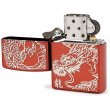 Photo2: Zippo Rampage Dragon Kanji Etching Silver Red Ion Coating Japan Limited Oil Lighter (2)