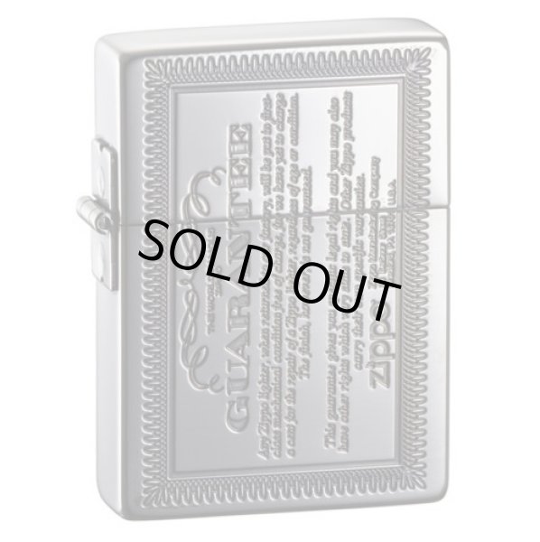 Photo1: Zippo 1935 Replica Guarantee Card Design Antique Silver Plating Etching Japan Limited Oil Lighter (1)