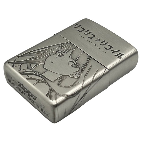 Photo1: Zippo Lycoris Recoil Chisato Takina Oxidized Silver 3-sides Etching Japan Limited Japanese Anime Oil Lighter (1)