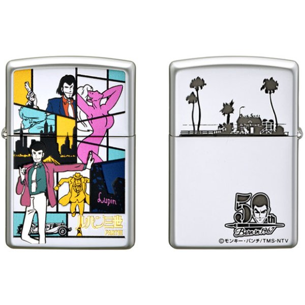 Photo1: Zippo Lupin the Third Original Manga 50th Anniversary Model Part III Both Sides Etching Japan Limited Oil Lighter (1)