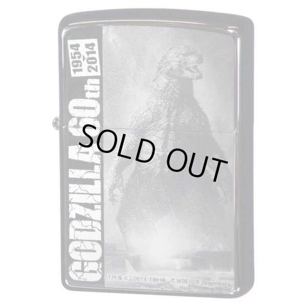 Photo1: Zippo Godzilla 60th Anniversary Holywood B Black Nickel Plating Japan Limited Oil Lighter (1)