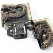 Photo3: Zippo Dragon Ryu 2-Sides Metal Antique Brass Oil Lighter Japan Limited (3)