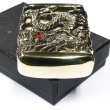 Photo5: Zippo Sky Dragon Tenryu Full Metal Jacket Heavy Weight Antique Brass Gold Japan Limited Oil Lighter (5)