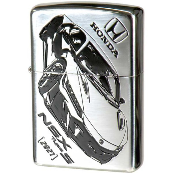 Photo1: Zippo Honda NSX typeS 2021 Etching Oxidized Silver Plating Japan Limited Oil Lighter (1)