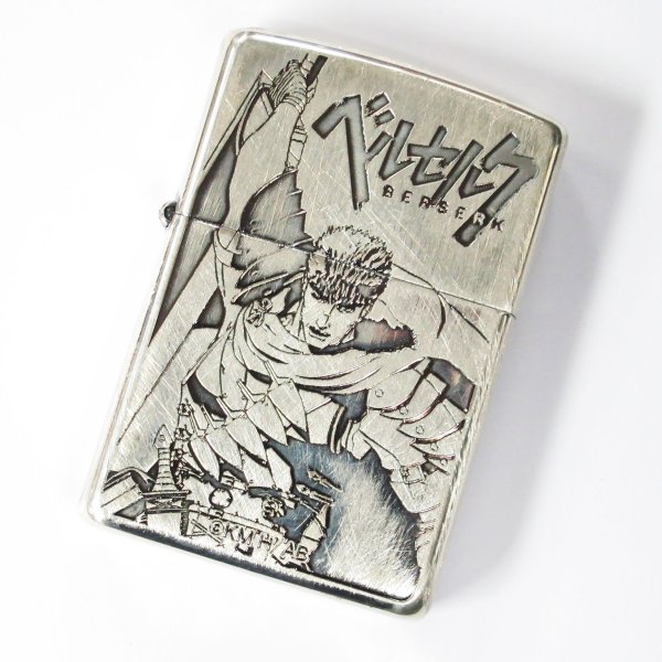 Photo1: Zippo BERSERK Guts Both Sides Etching Used Finish Feeling Japanese Anime Japan Limited Oil Lighter (1)