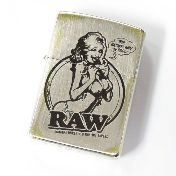 Photo1: Zippo Rockin'Jelly Bean RAW Girl Used Finish Feeling Japan Limited EROSTIKA Cool (1)