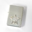 Photo1: Used Zippo Sterling Silver Marlboro Longhorn Metal Italic Bottom Logo Japan Limited Oil Lighter (1)