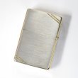 Photo2: Outlet Vintage Zippo Flat Top Logo Etching Silver Gold 1990 Japan Limited Oil Lighter (2)