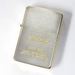 Photo1: Outlet Vintage Zippo Logo Etching Silver Gold 1989 Oil Lighter (1)