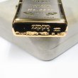 Photo5: Outlet Vintage Zippo Logo Etching Silver Gold 1992 Oil Lighter (5)