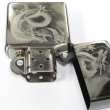 Photo3: Vintage Zippo Flying Dragon Laser Engraving Black Japan Limited Oil Lighter 2004 (3)