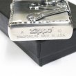 Photo5: Vintage Zippo Skull Crossbones 3-sides Metal Oxidized Silver Plating Japan Limited Oil Lighter (5)