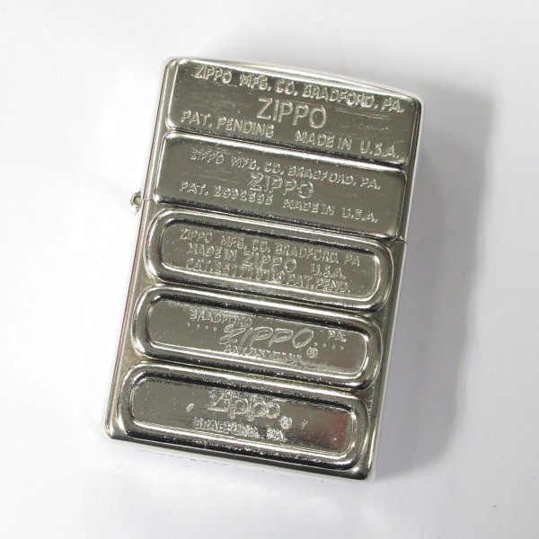 Photo1: Vintage Zippo Bottom Code Both Sides Metal Nickel 2000 Japan Limited Oil Lighter (1)