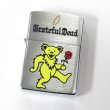 Photo1: Vintage Zippo Grateful Dead Yellow Dead Bear Chrome Satena 1994 Japan Limited Oil Lighter (1)