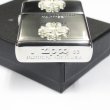 Photo4: Vintage Zippo Gothic Double Cross Metal Silver Etching 2003 Japan Limited Oil Lighter (4)