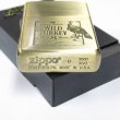 Photo4: Vintage Zippo Wild Turkey Aged 8 years Bourbon Whiskey Etching Brass 2000 Japan Limited Oil Lighter (4)