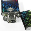 Photo4: Zippo Lily Cross Both Sides Design Rainbow Black Silver Glitter Plating 2011 Japan Limited Oil Lighter (4)