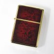 Photo1: Zippo Red Marble Design Gold 2012 Japan Limited Oil Lighter (1)