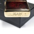 Photo4: Zippo Red Marble Design Gold 2012 Japan Limited Oil Lighter (4)