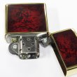 Photo3: Zippo Red Marble Design Gold 2012 Japan Limited Oil Lighter (3)