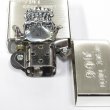 Photo3: Vintage Zippo Skull Dog Metal Silver Etching 2002 Japan Limited Oil Lighter (3)