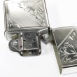 Photo3: Used Sterling Silver Zippo Arabesque Both Sides Hand Carved 2013 Japan Limited Oil Lighter (3)