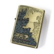 Photo1: Vintage Zippo Godzilla 2000 Antique Brass Plating Both Sides Etching Japan Limited Oil Lighter (1)