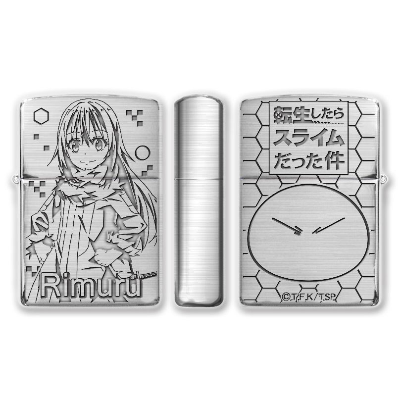 Zippo That Time I Got Reincarnated As A Slime Rimuru Japanese Anime 3 Sides Etching Oxidized Silver Japan Limited Oil Lighter