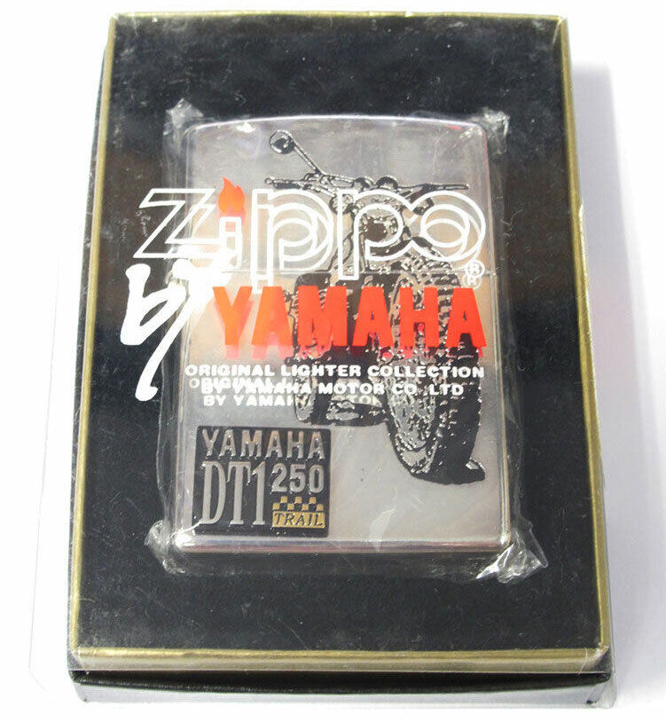 Vintage Zippo DT-1 2stroke YAMAHA Motorcycles Silver Plating