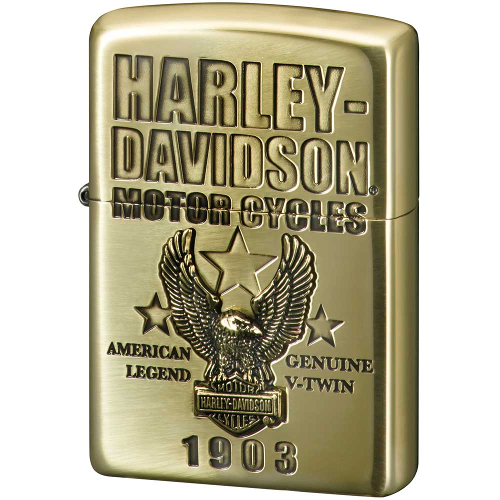 Zippo Harley Davidson Japan Limited Oxidized Brass Plating Eagle