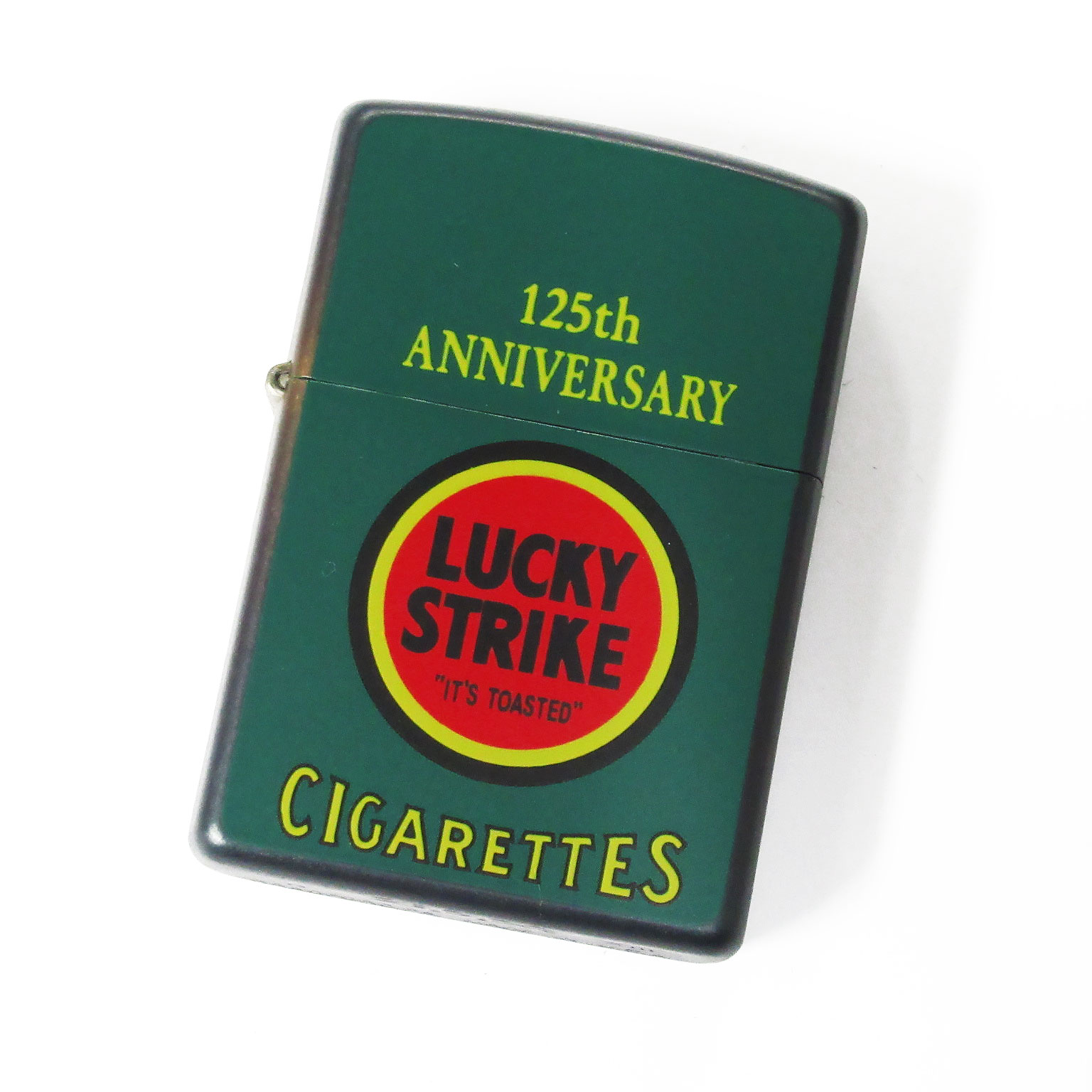 Vintage Zippo Lucky Strike 125th Anniversary Green 1997 Japan Limited Oil Lighter